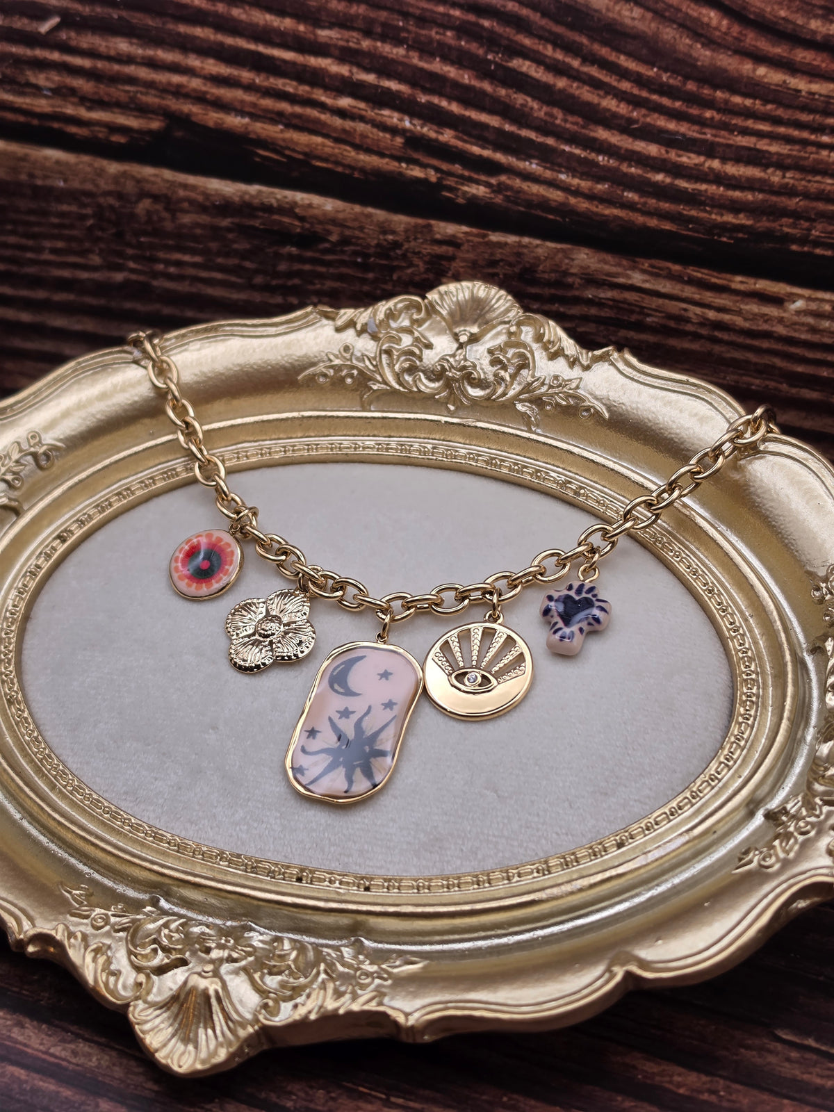 🌙 Collier Lunaria – L'Œil des Étoiles