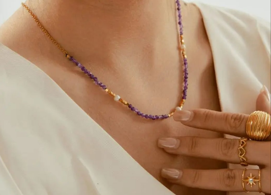 Collier Thais pierres naturelles