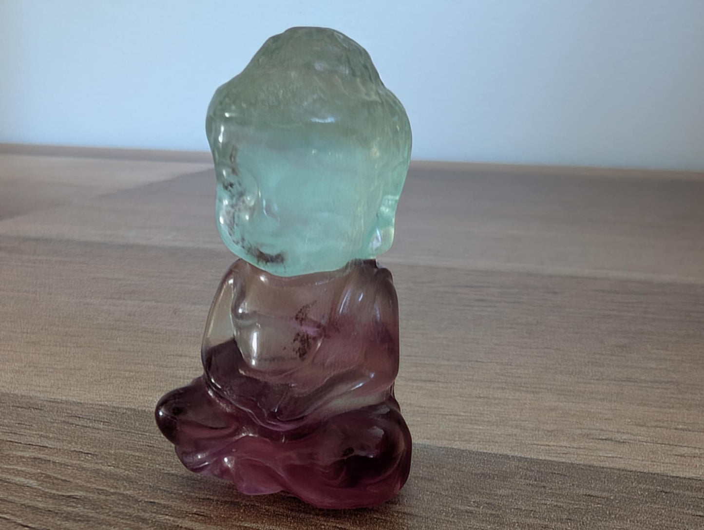 Bouddha Indien en fluorine multicolore