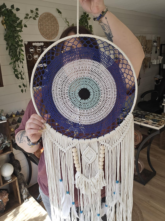 Attrape rêves "œil de Nazar" 40cm