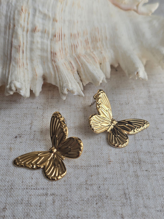 Boucle d'oreille papillon