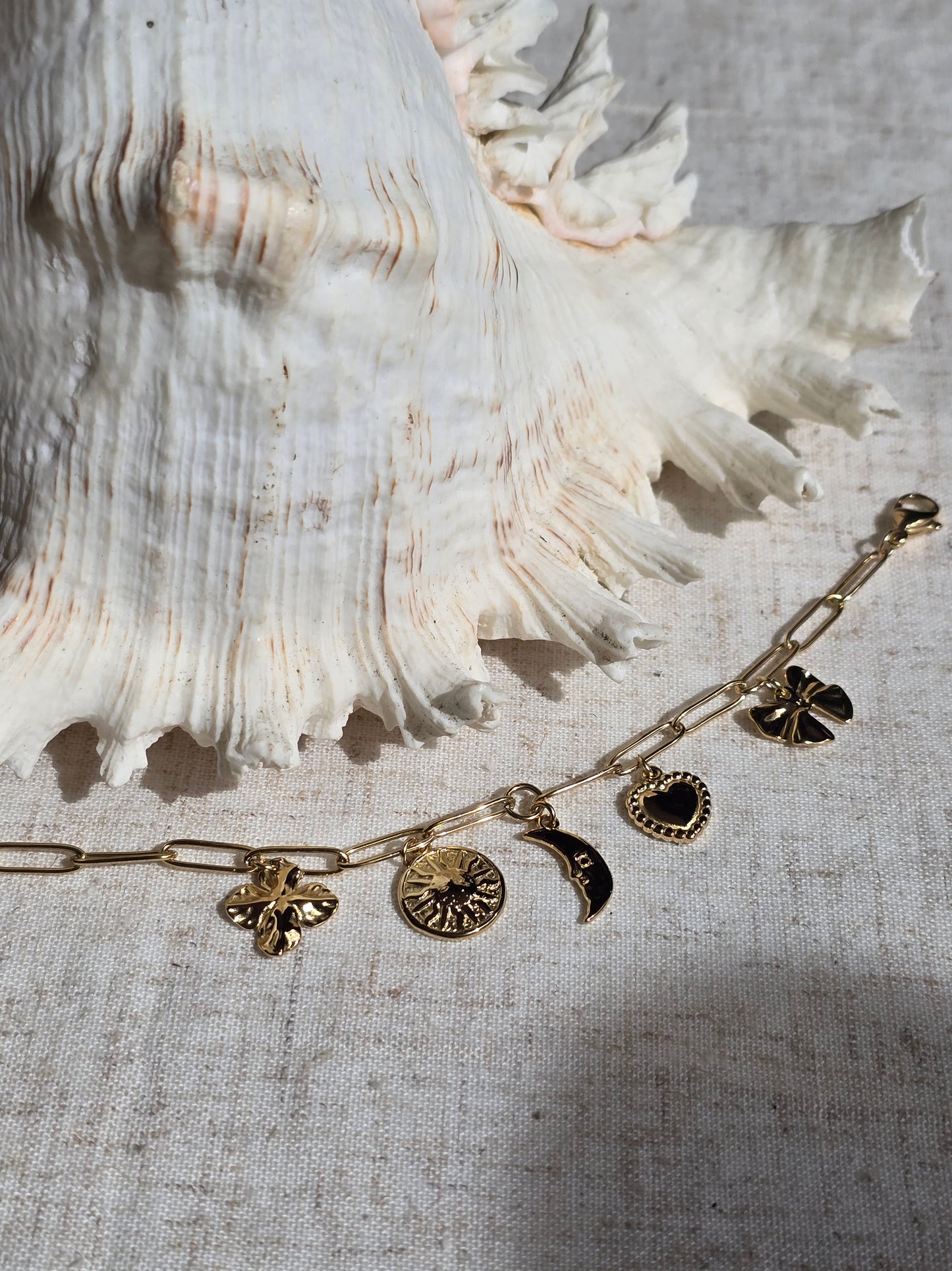 Bracelet charms lune