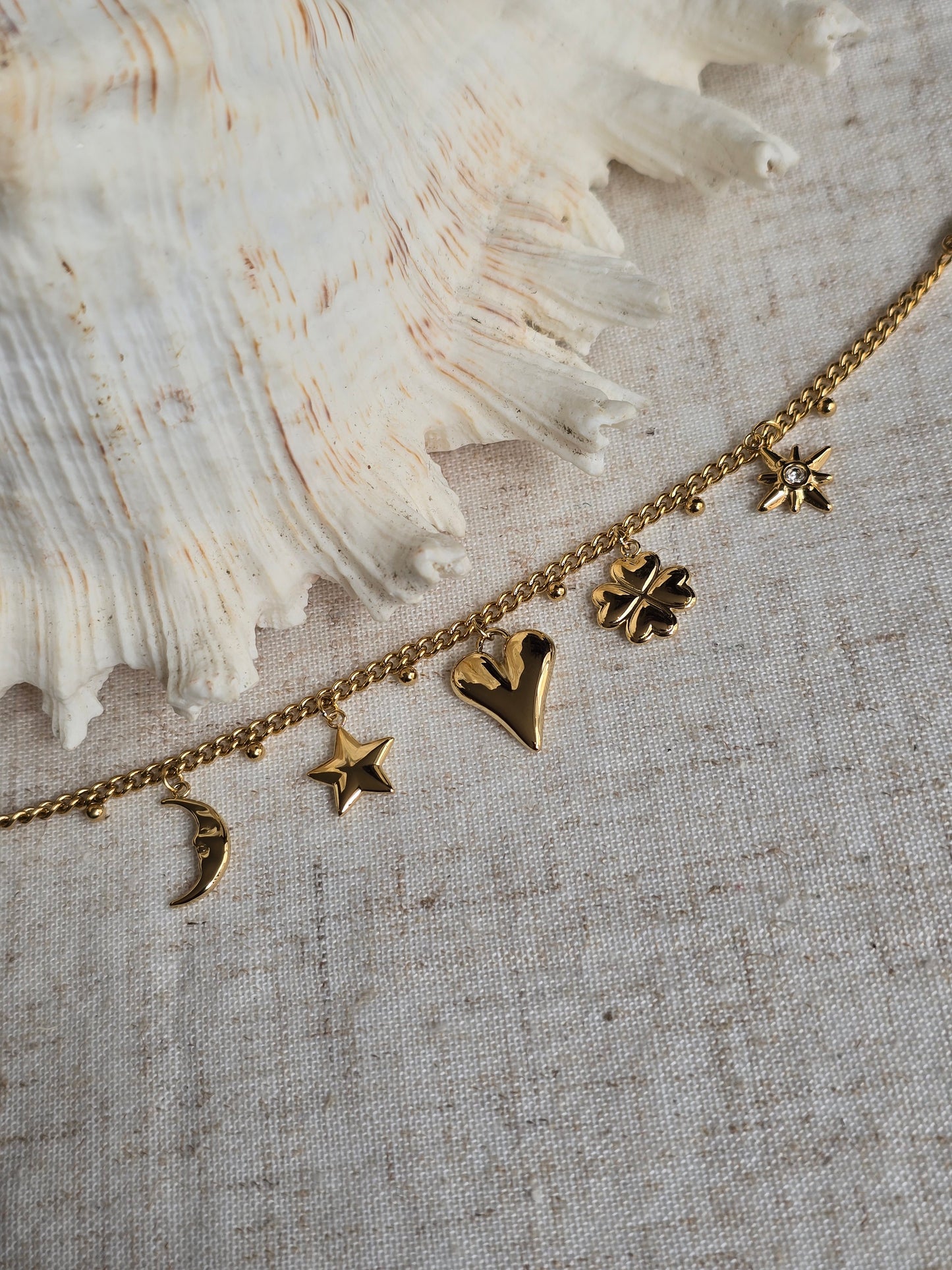 Bracelet porte bonheur "céleste"