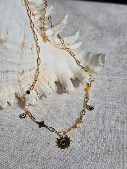 Collier "Oeil Solaire"