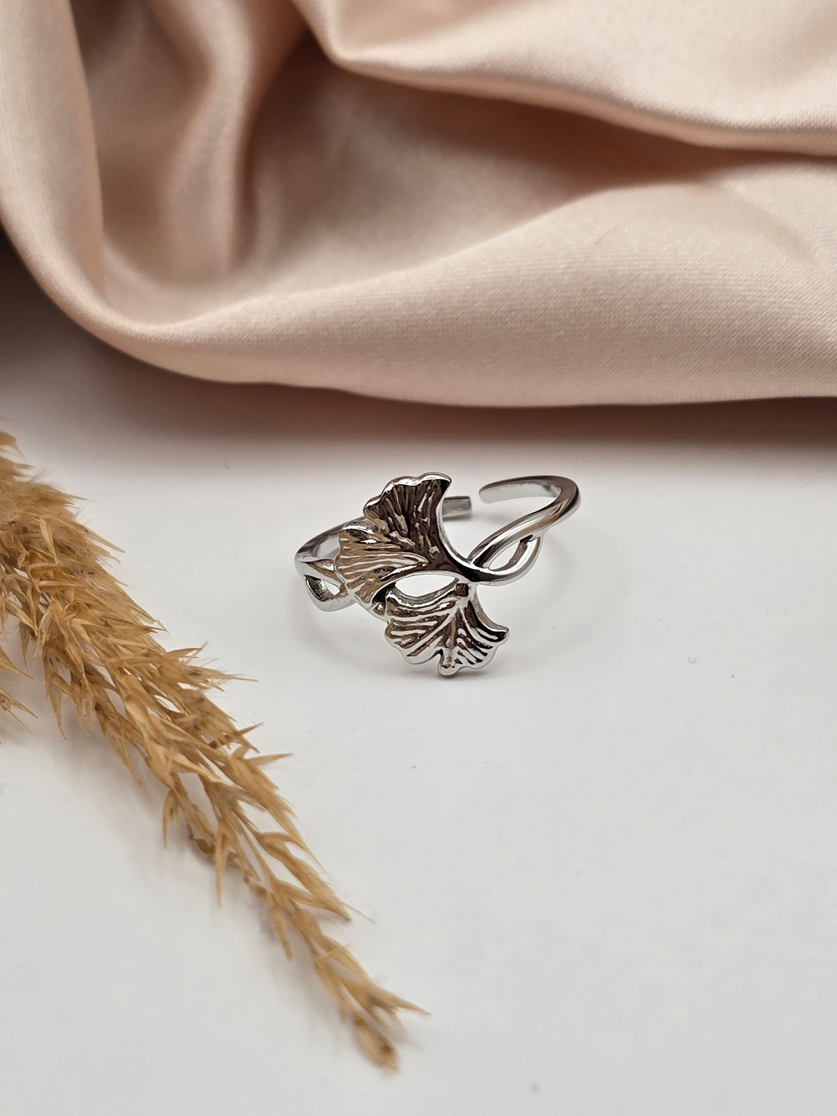 Bague ginkgo Entrelacés