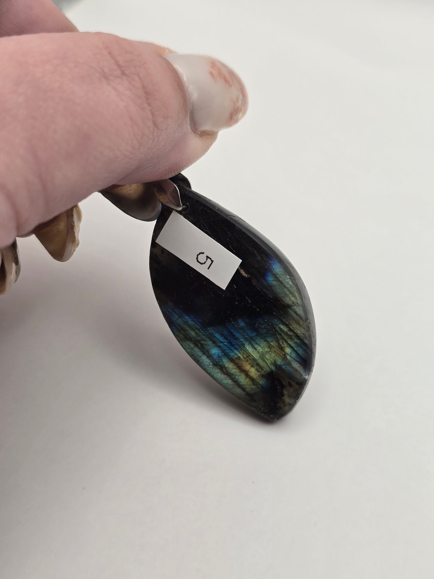 Pendentif labradorite sur chaine