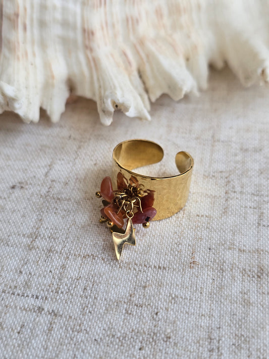 Bague sirèna cornaline