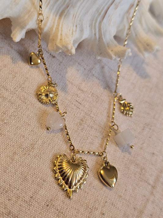 Collier Breloque Cœur – Acier inoxydable