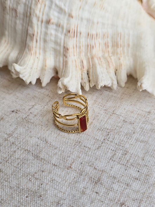 Bague Carmine cornaline