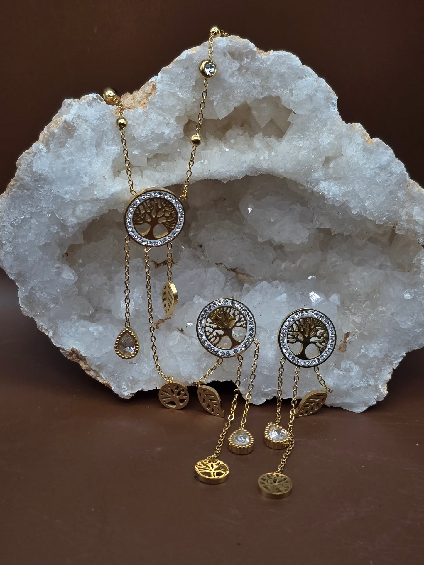 Boucles d'oreille arbre de vie