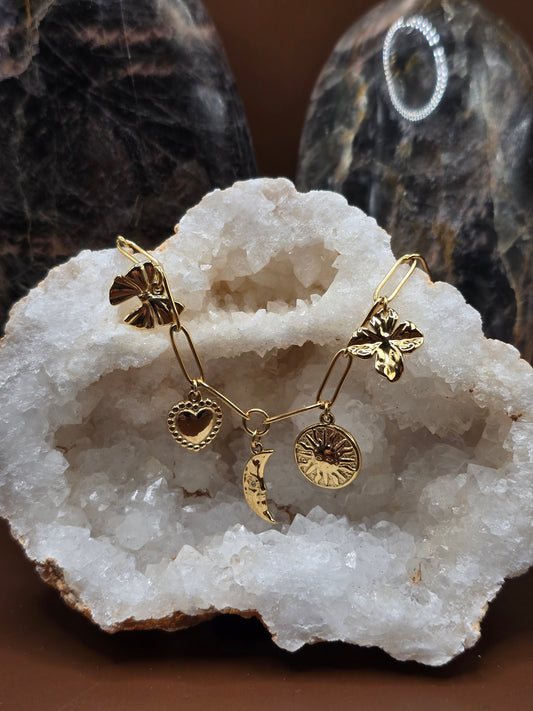 Bracelet charms lune