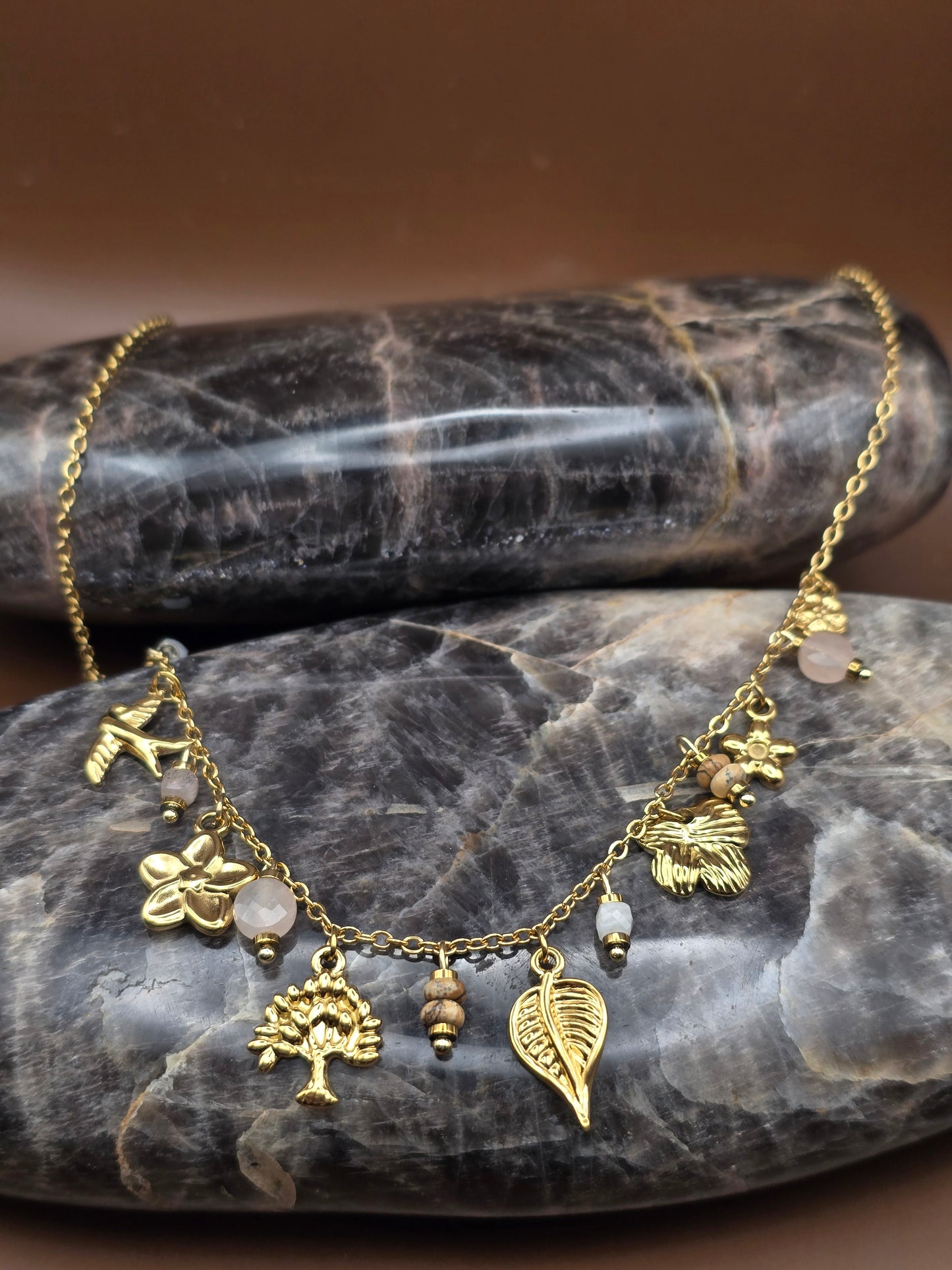 Collier Forêt d'or