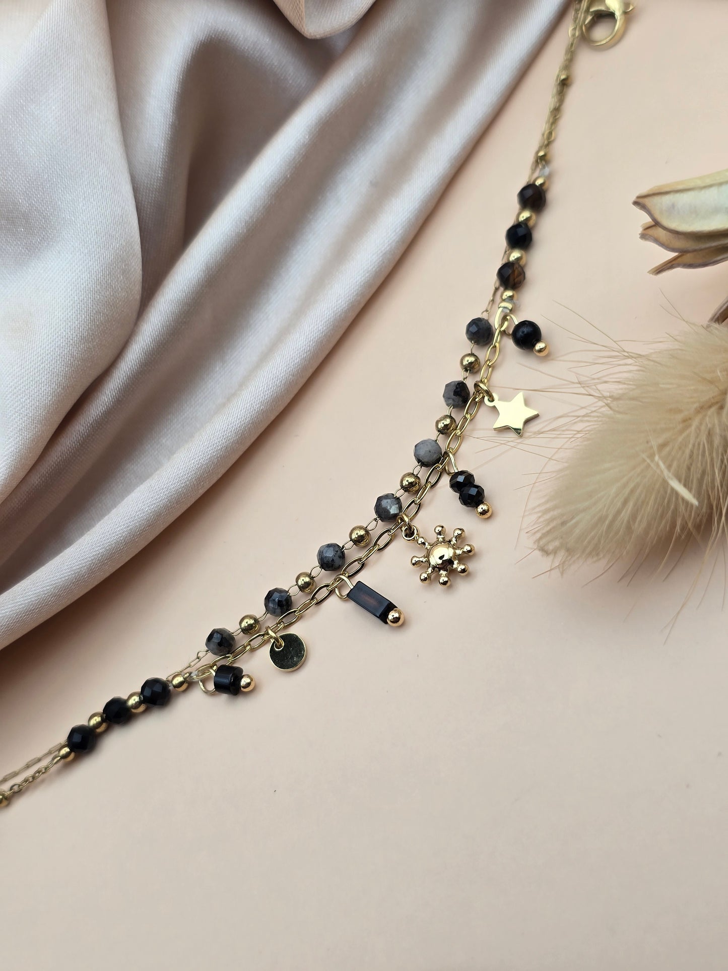 Bracelet célestia Quartz fumé