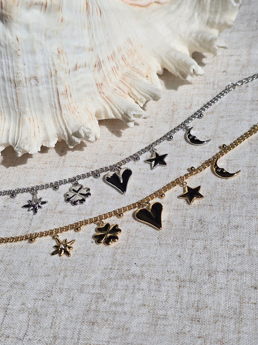 Bracelet porte bonheur "céleste"