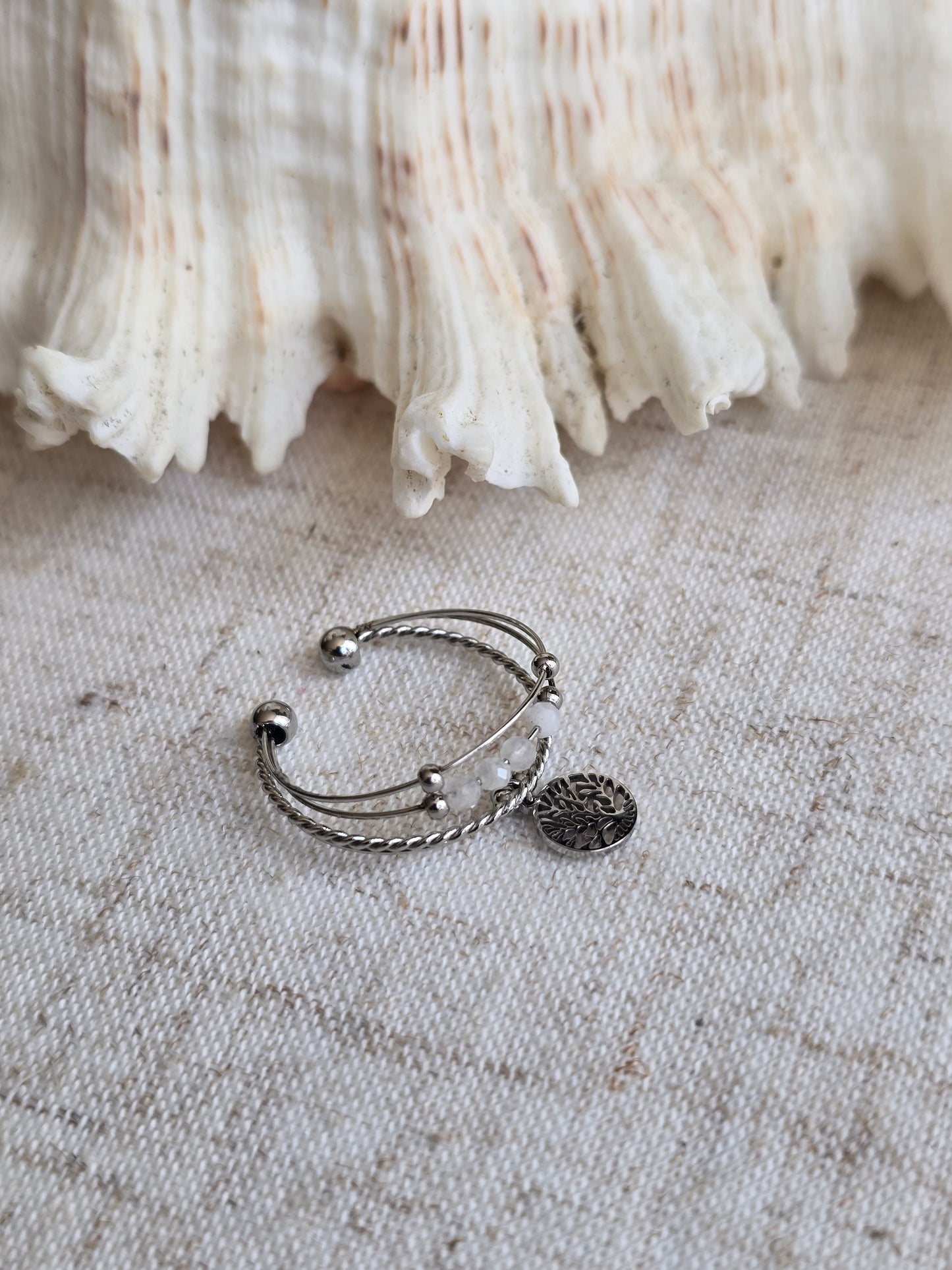 Bague breloque arbre de vie