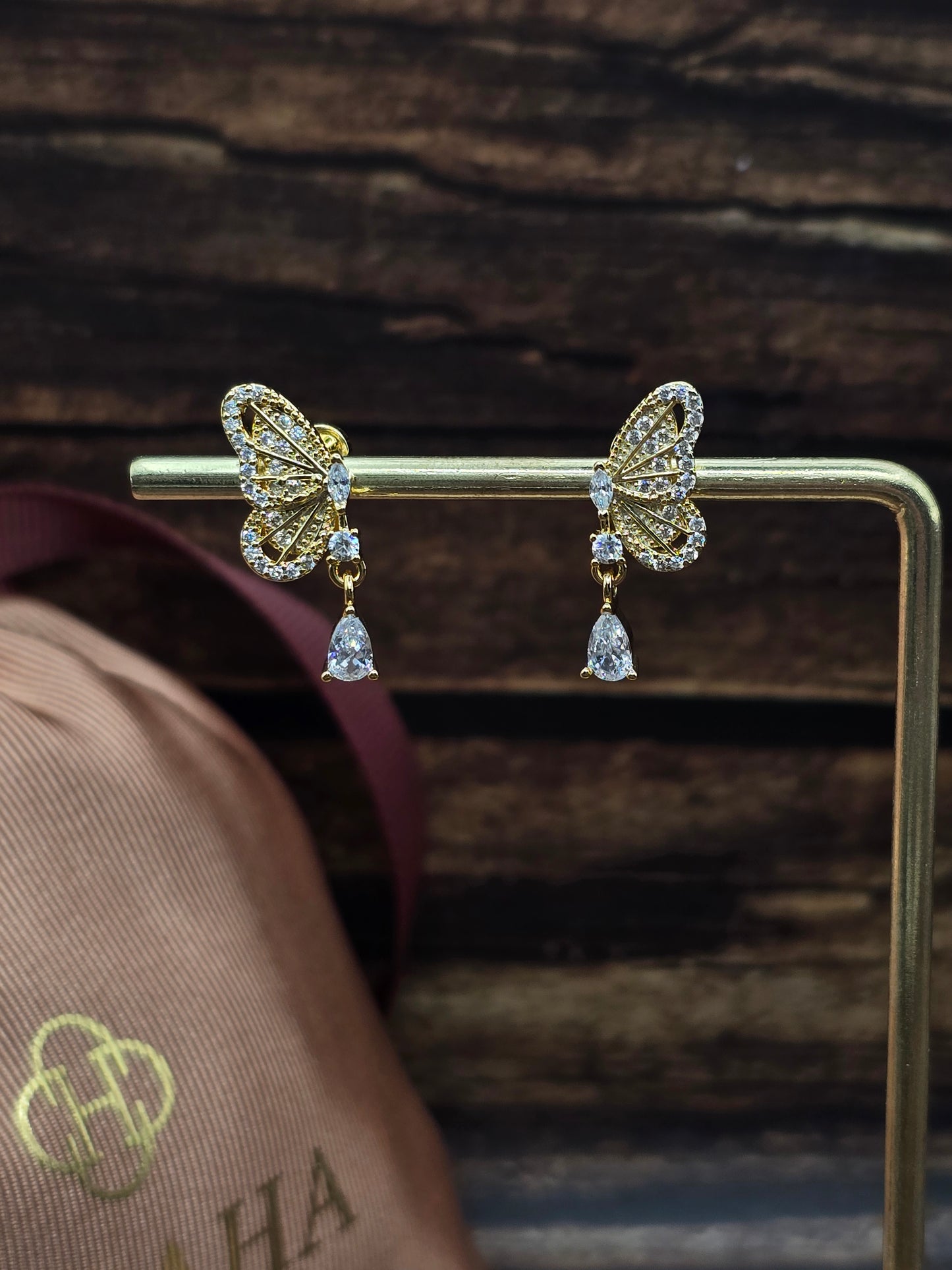 Boucles d’oreilles "Papillon de lumière "
