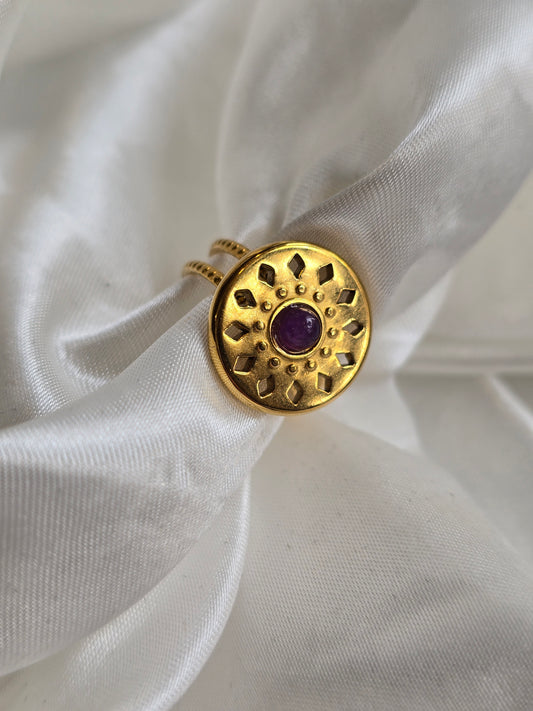 Bague en améthyste