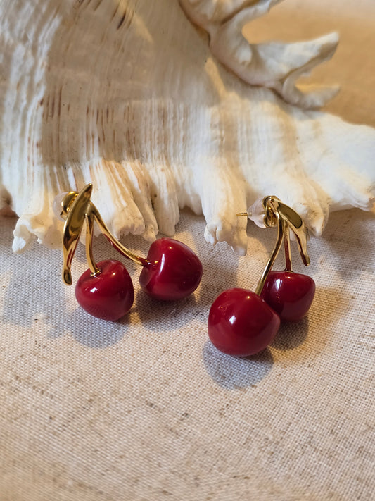 Boucles d’oreilles “Cherry Chic”