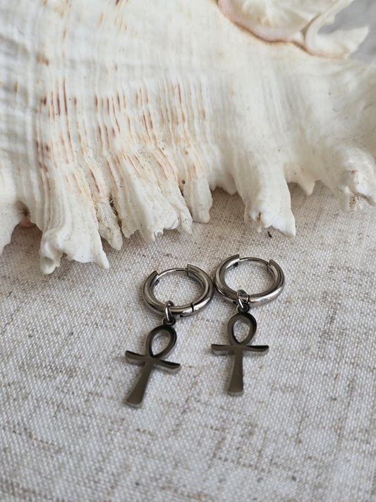 Boucles d'oreilles croix d'Ankh