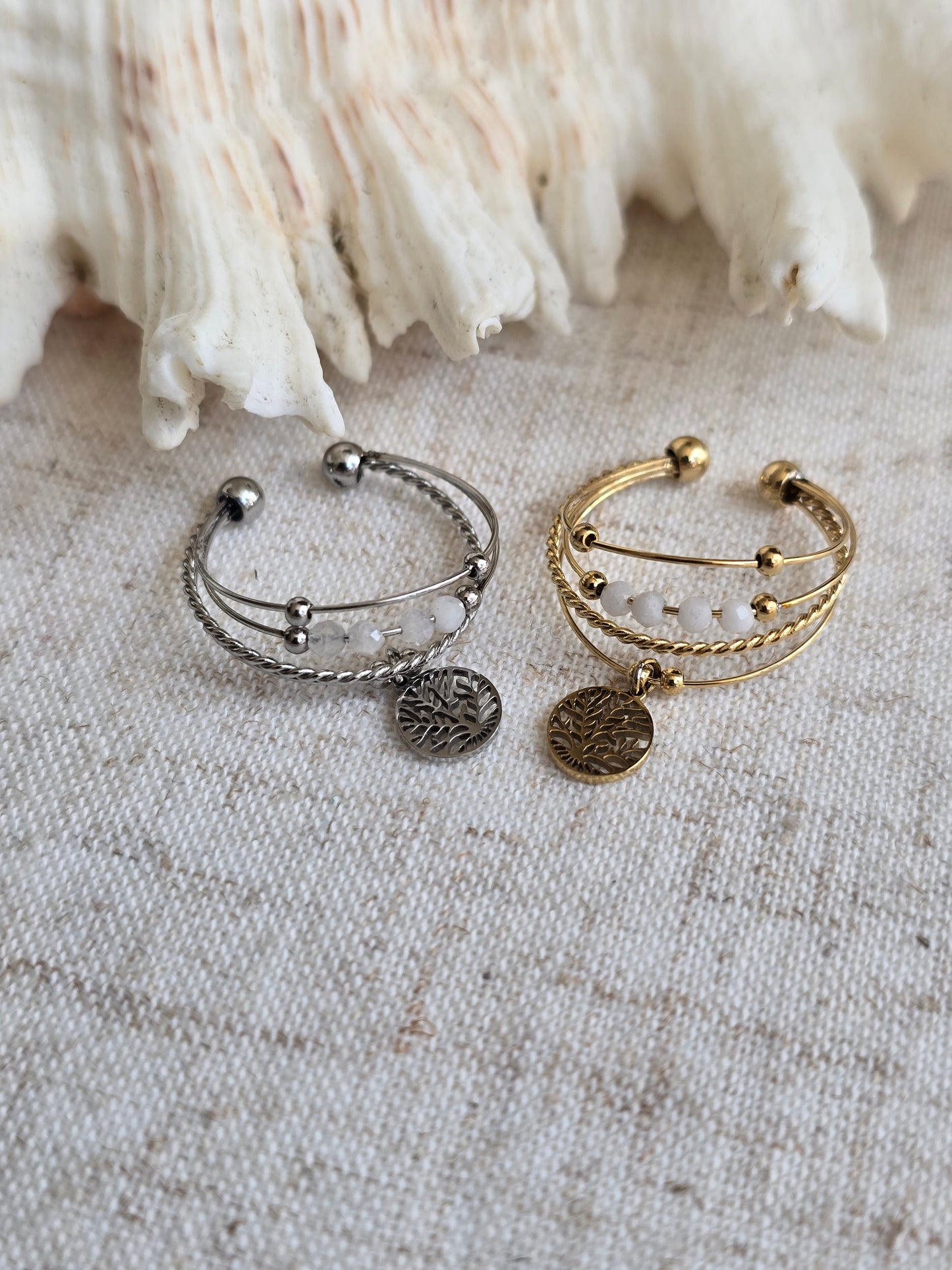 Bague breloque arbre de vie