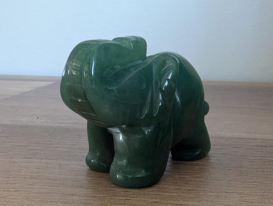 Eléphant en aventurine verte 50mm