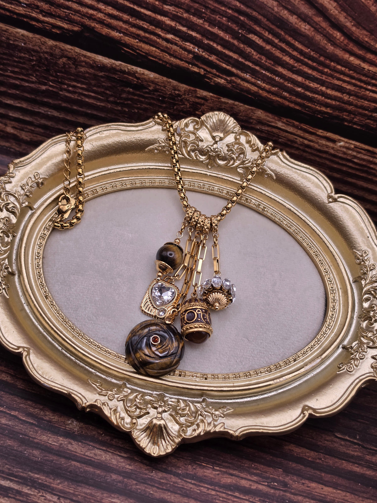 ✨ Amulette Gaïa – Œil de Tigre
