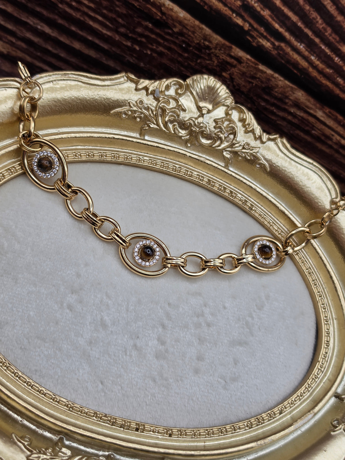 🧿 Bracelet Impéria – Triple Œil Protecteur