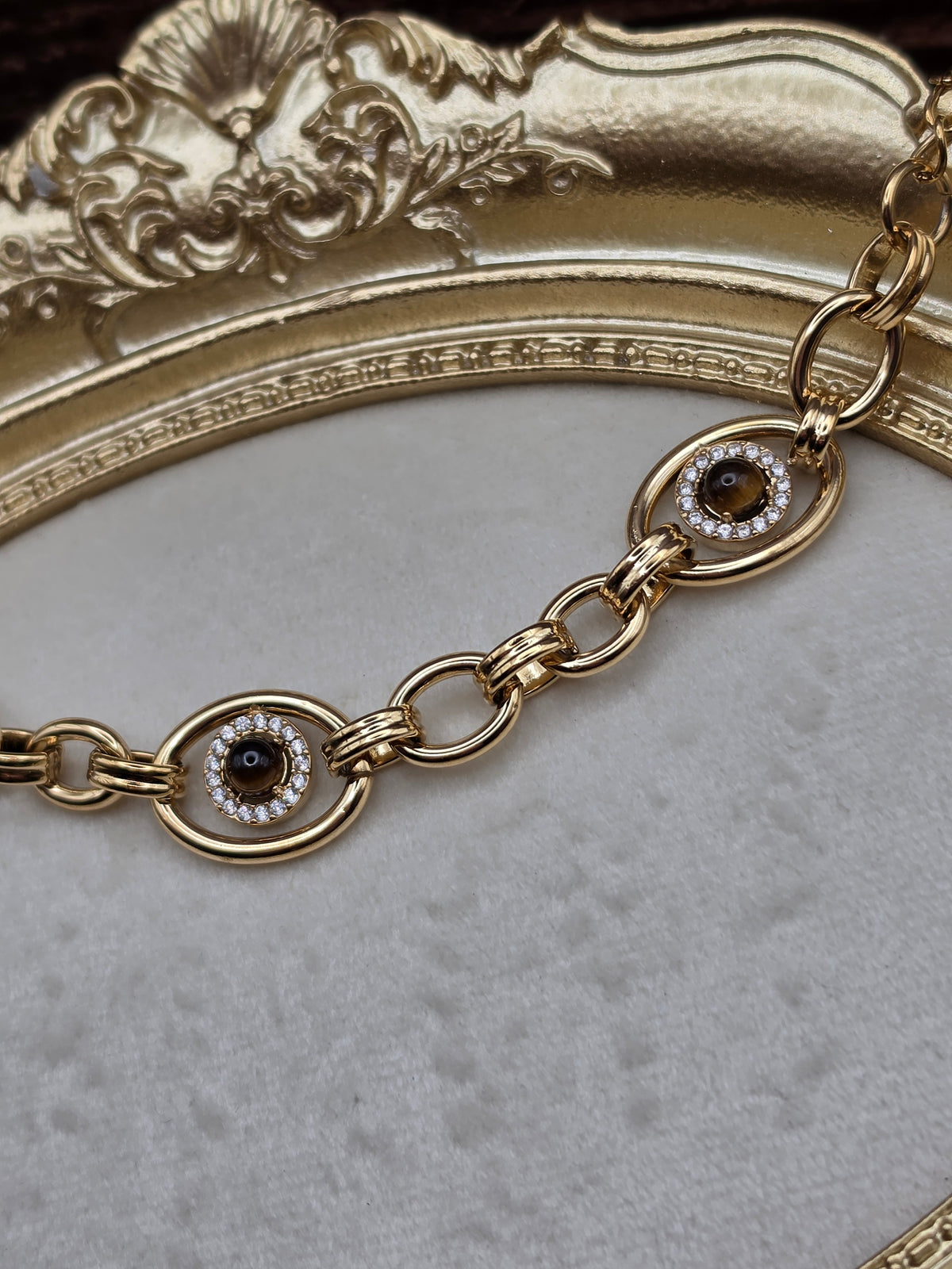 🧿 Bracelet Impéria – Triple Œil Protecteur