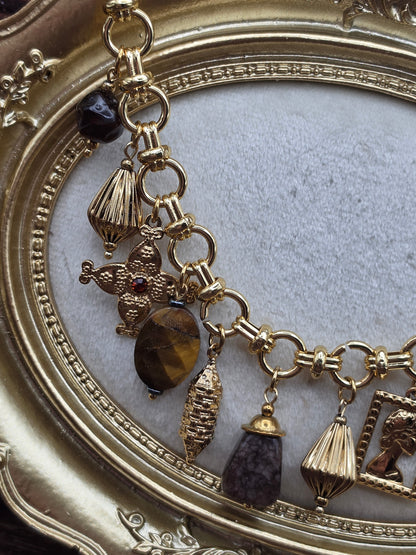 ✨ Collier Esmeralda – Œil de tigre