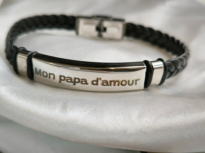 Bracelet gravure homme