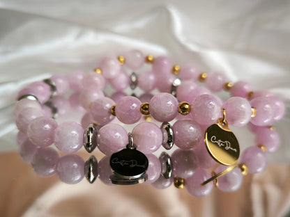 Bracelet Kunzite grade AA