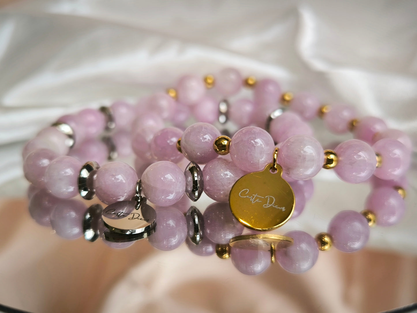 Bracelet Kunzite grade AA