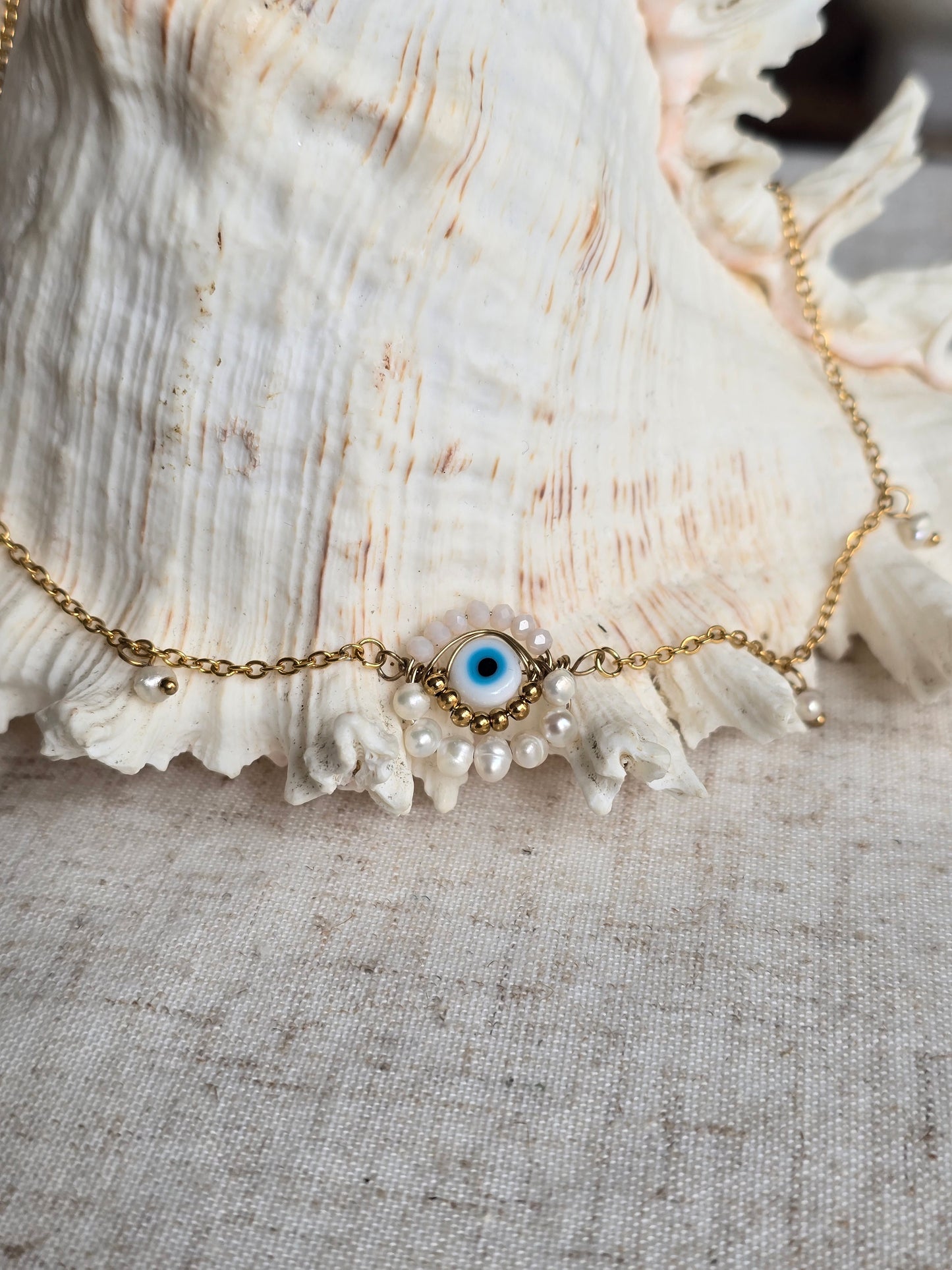 Collier "Nazar perlé"