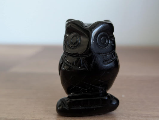 Chouette en Obsidienne
