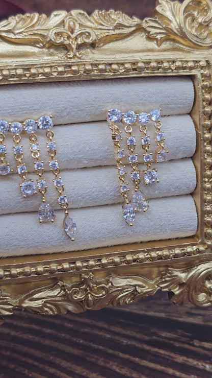 Boucles d’oreilles " Pluie d'étoiles "