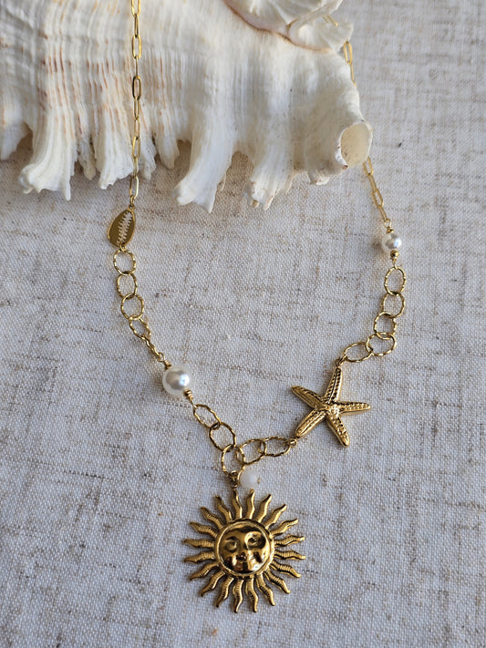 Collier soleil d'écume