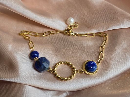 Bracelet en acier inoxydable doré