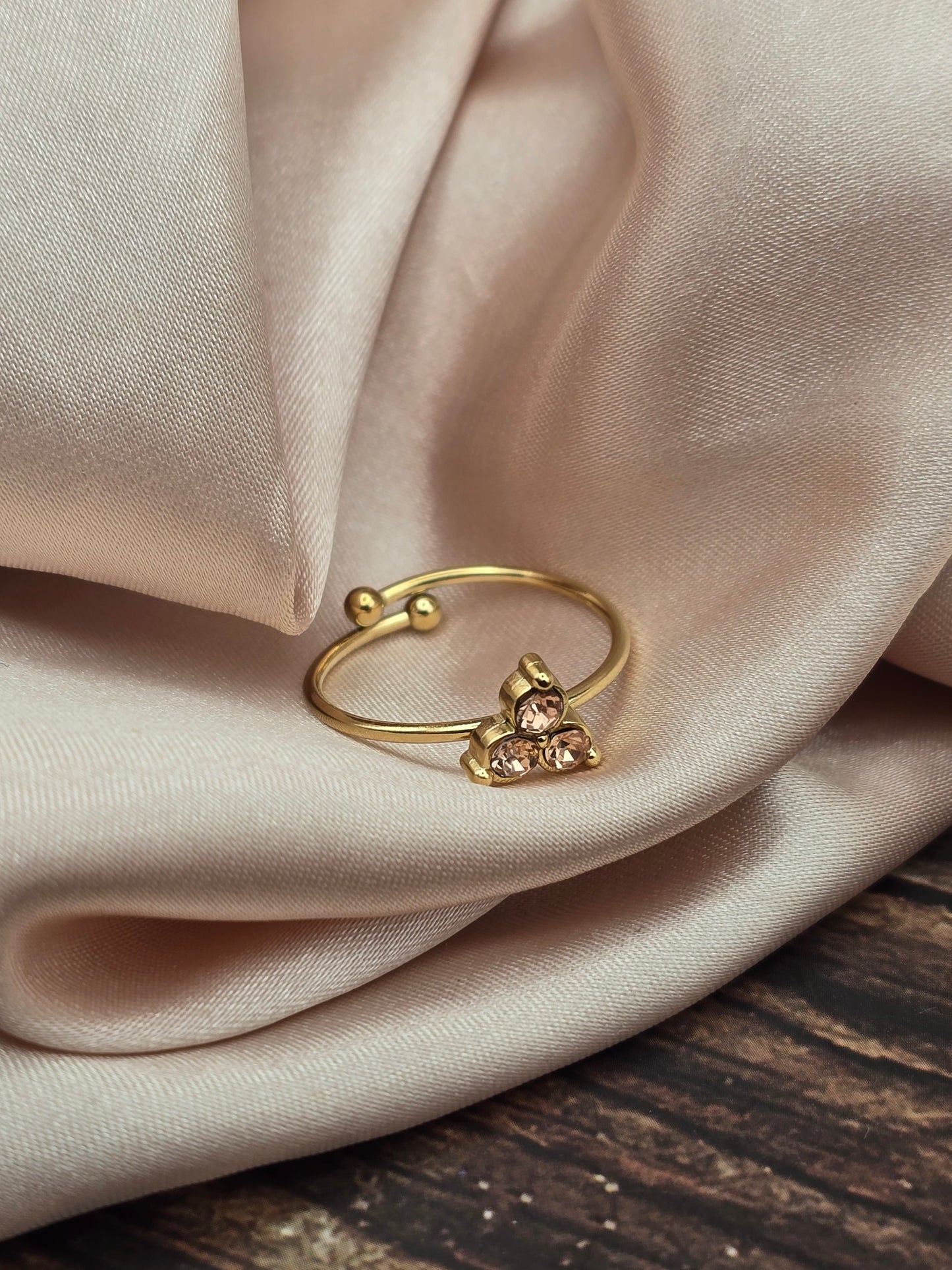 Bague Trèfle Cristal