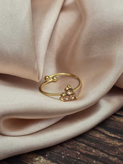 Bague Trèfle Cristal