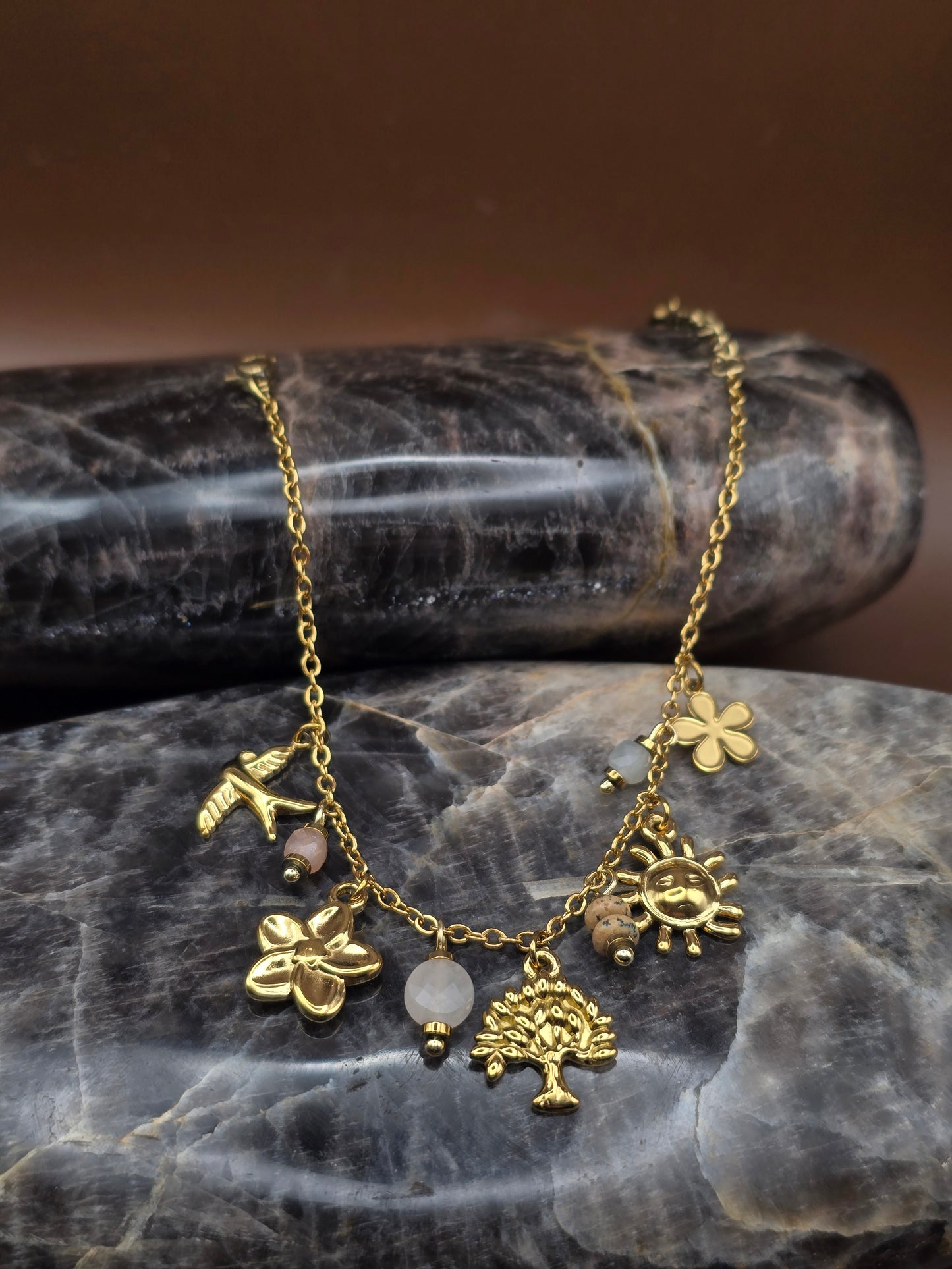 Collier Forêt d'or