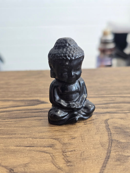 Bouddha Indien en Obsidienne