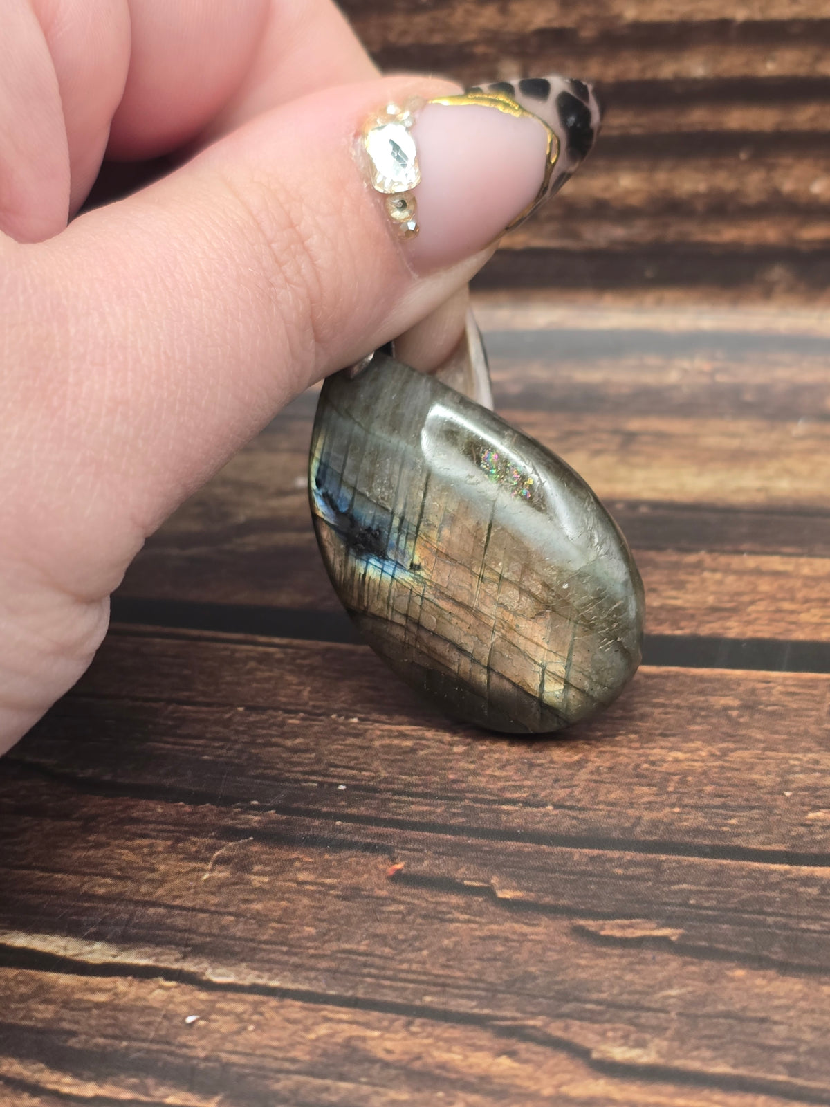 Pendentif labradorite sur chaine