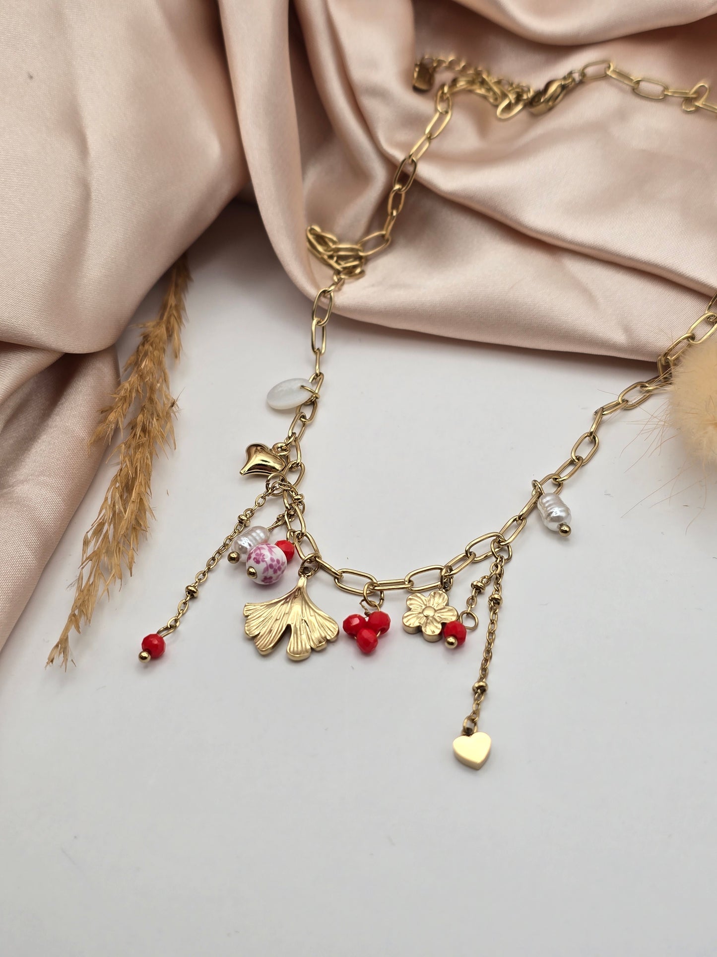 Collier Ginkgo Rosalia