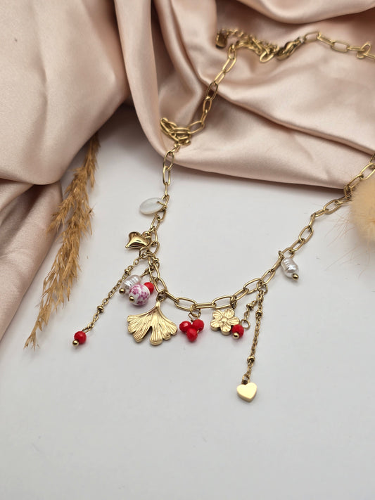 Collier Ginkgo Rosalia