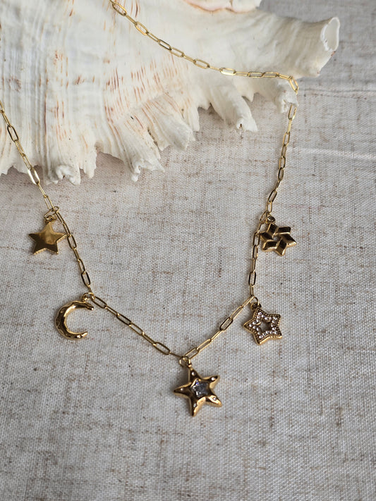 Collier " constellation dorée "