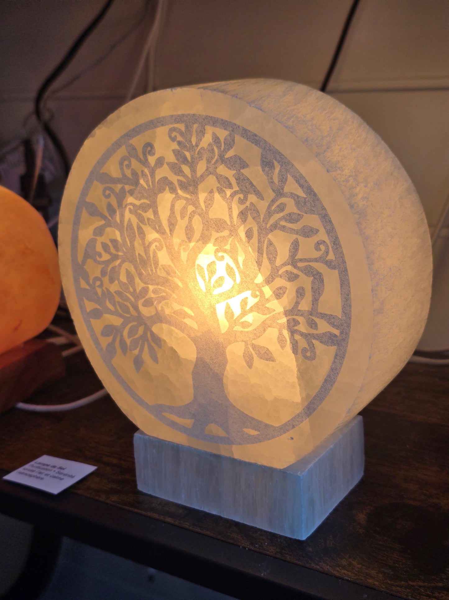 Lampe Sélénite Arbre de Vie 20cm