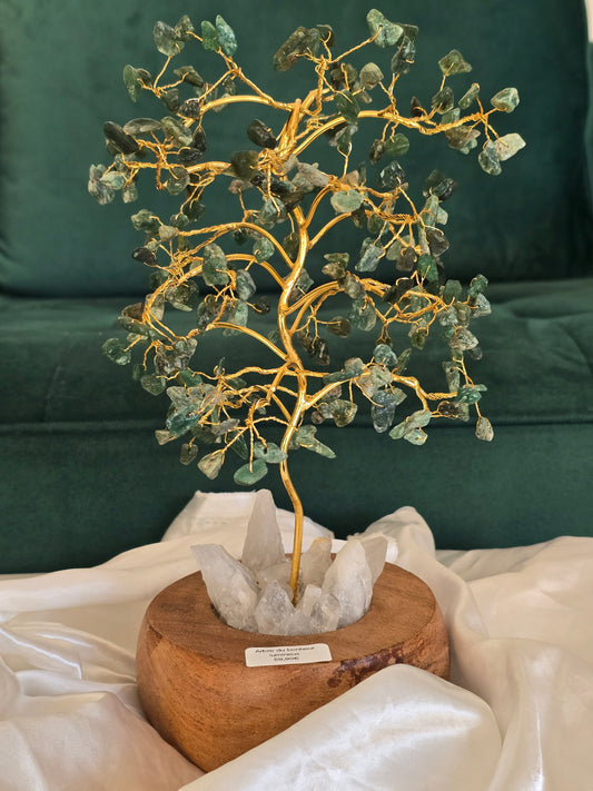 Arbre du Bonheur lumineux en pierres naturelles au choix