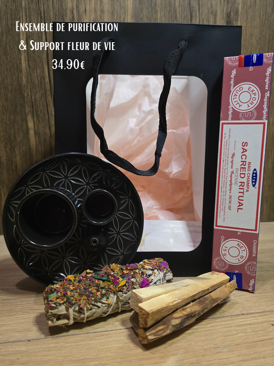 Ensemble de Purification & Support Fleur de Vie