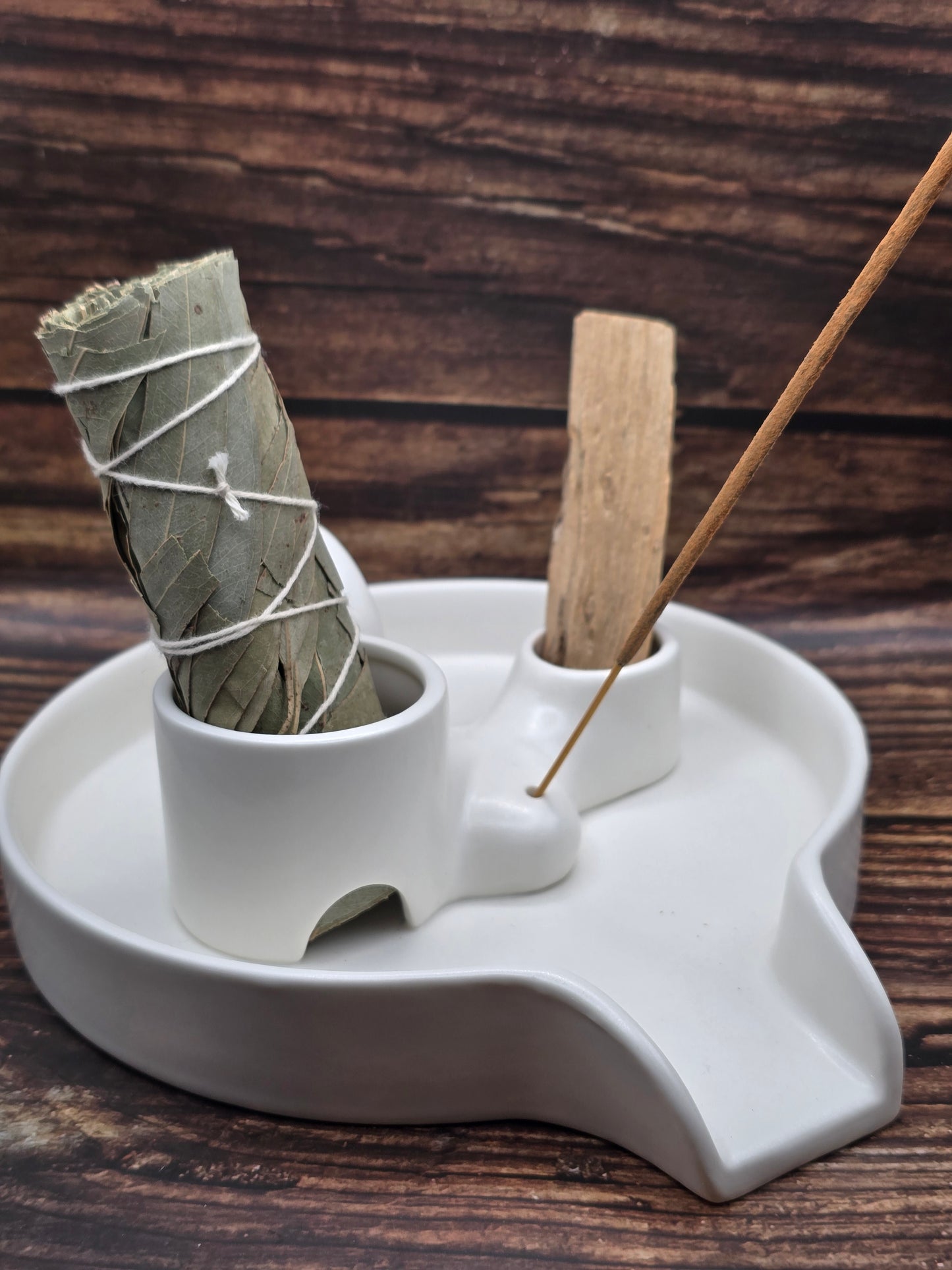 Porte Encens, Palo Santo & Sauge – Céramique Design Zen