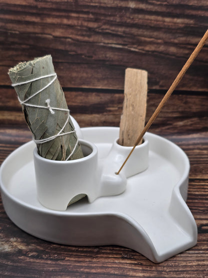 Porte Encens, Palo Santo & Sauge – Céramique Design Zen